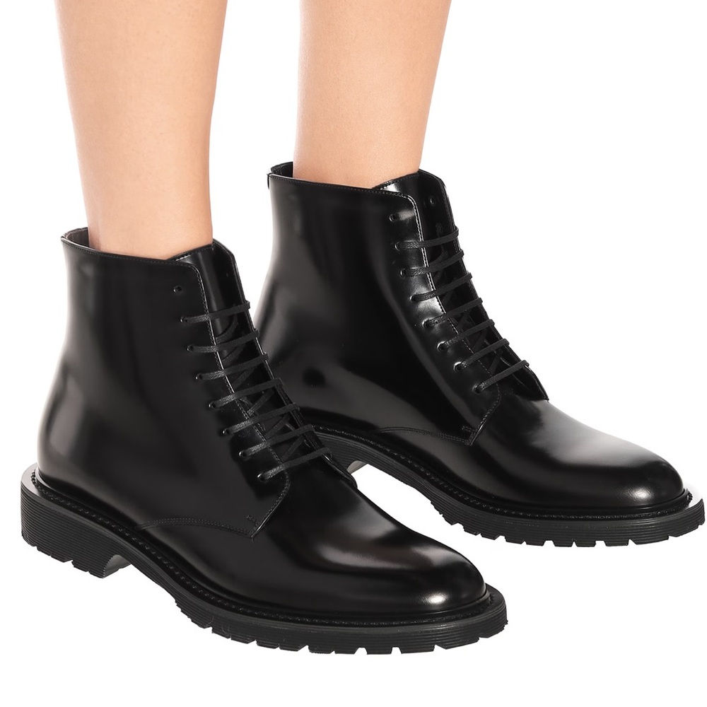 YSL Saint Laurent leather boots